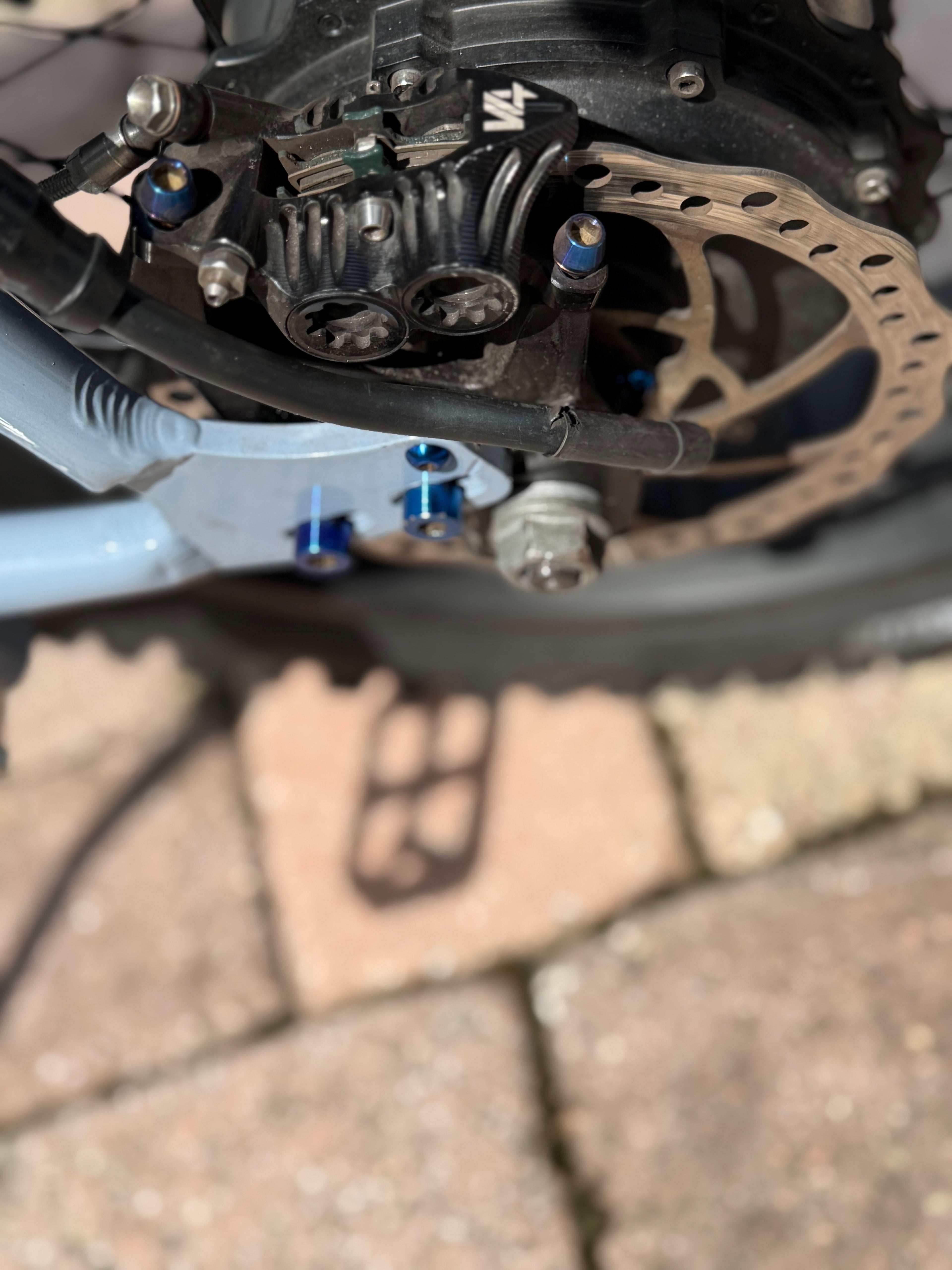 Titanium Rear caliper bolts