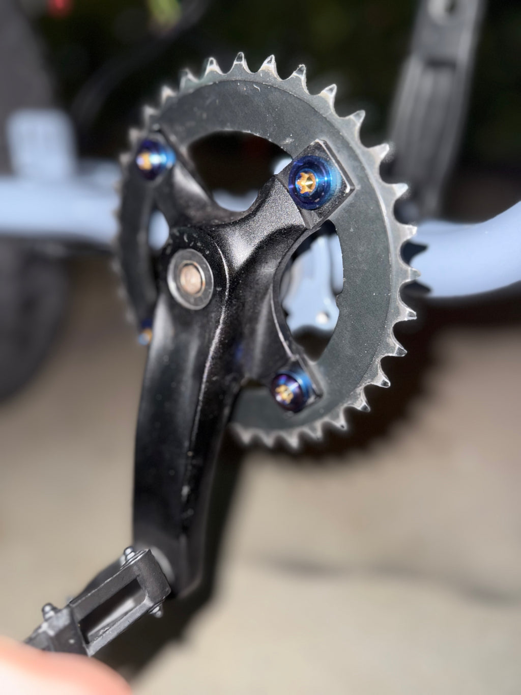 Titanium sprocket bolts for super73