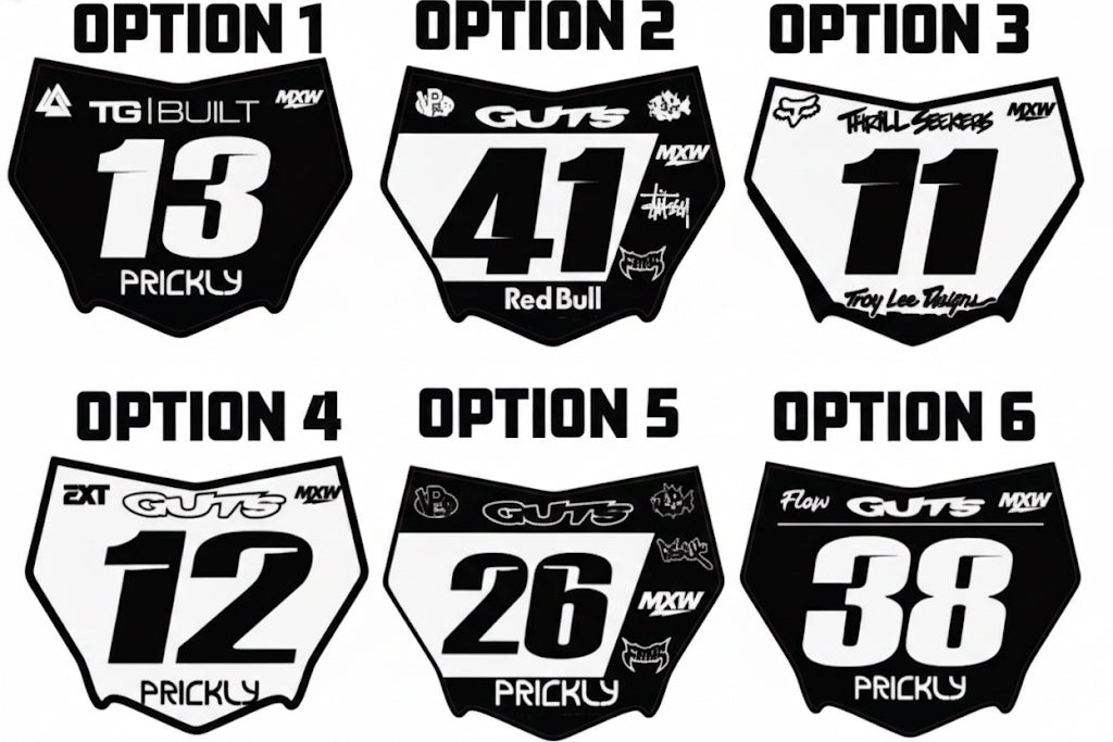 Predesigned Motocutz Plate Decal