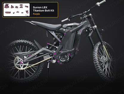 Sur-Ron LBX Titanium Bolt Kit – Full Body Grade 5 (80+ pcs)